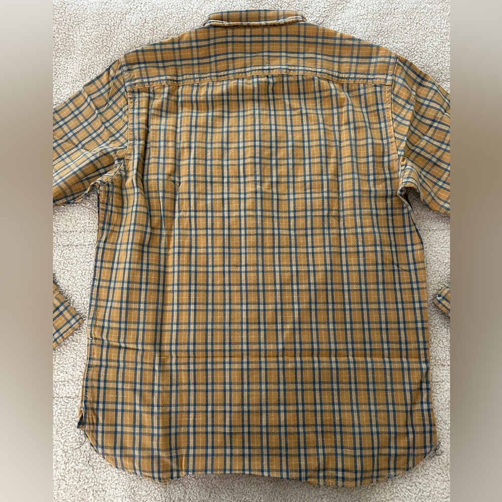 RRL Yellow Multi Shirt Sz M - Picture 6 of 7